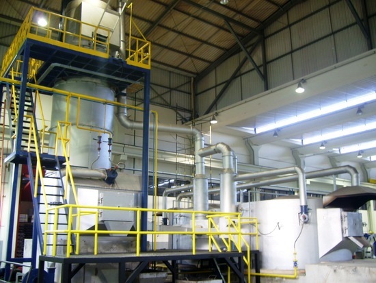 Vertical melting Furnace with 8T Circular holding furnace