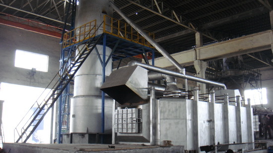 Melting Furnace with 8T rectangular holding furnace